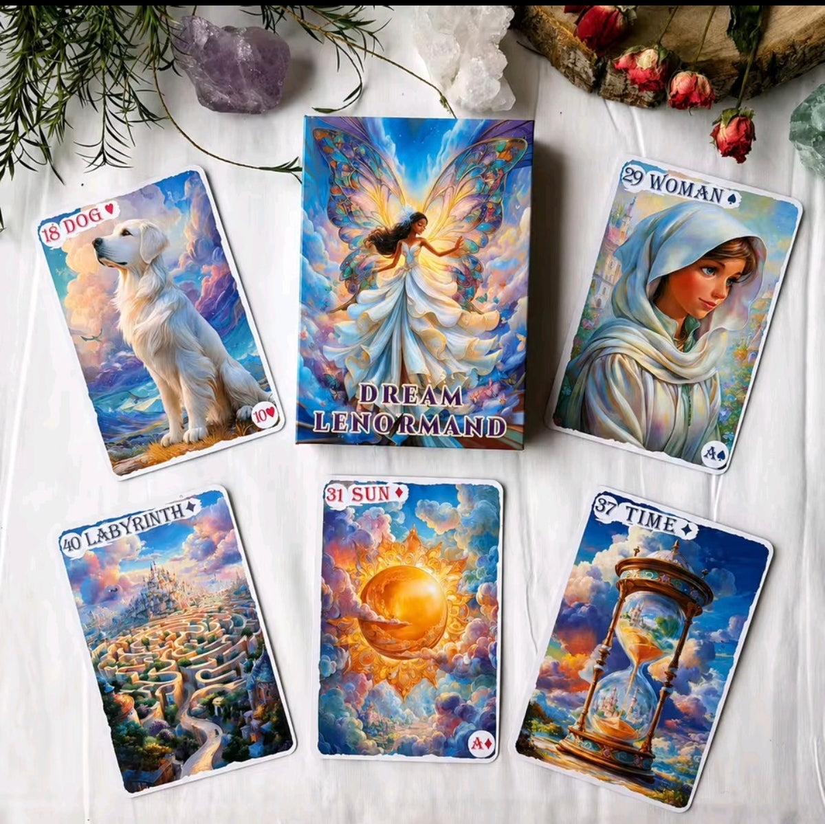 Tarot Lenormand de Hadas de Fantasía