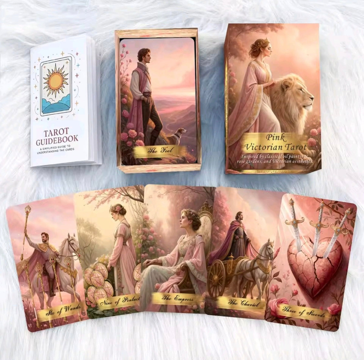 Baraja de tarot victorianas rosas