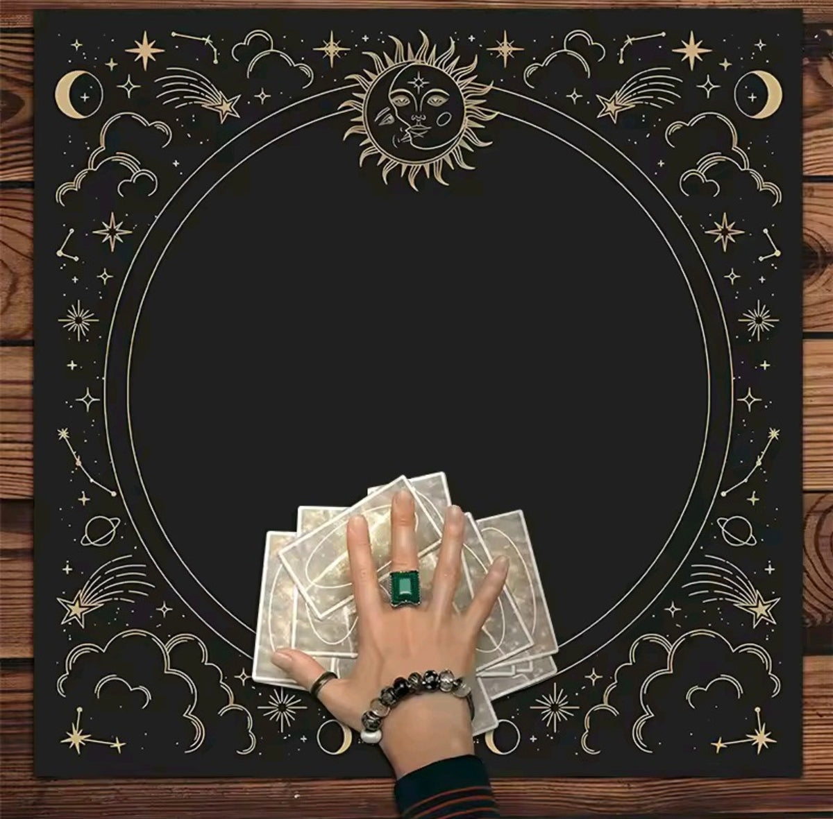 Mantel de Tarot estrella geométrica
