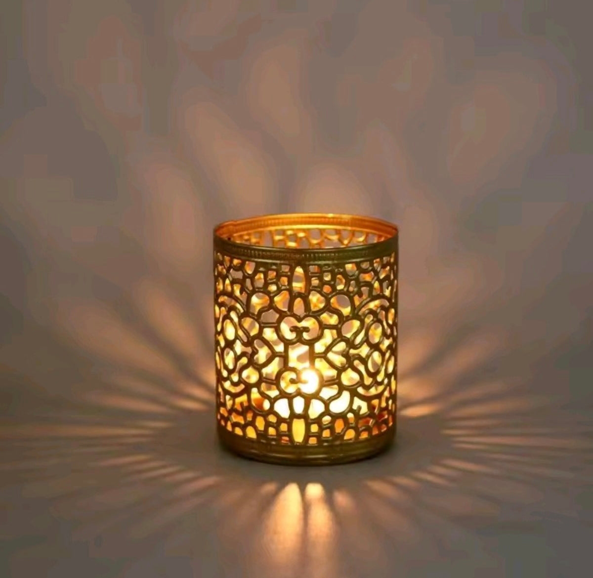 Porta velas Dorado